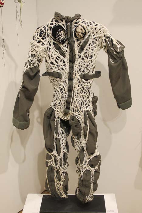 Davis - untitled - jumpsuit Coveralls with stitched string 2015